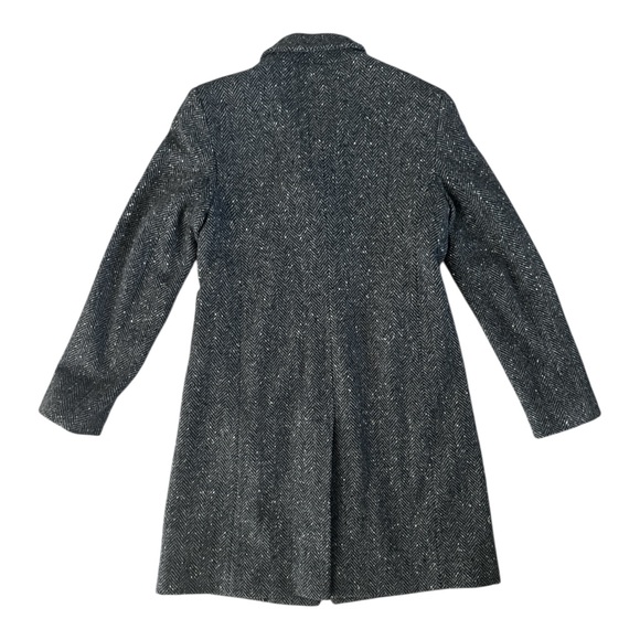 DKNY Herringbone‎ Wool Pea Coat Jacket - Picture 4 of 11